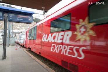 รถไฟสายกลาเซียร์เอ็กซ์เพรส (Glacier Express) ประเทศสวิตเซอร์แลนด์ Switzerland