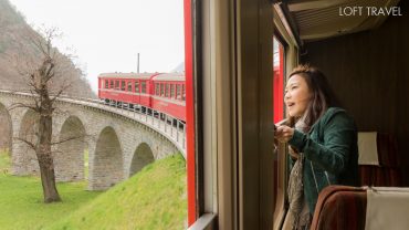 รถไฟสาย bernina express สวิตเซอร์แลนด์ Switzerland