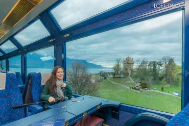 รถไฟสาย GOLDEN PASS PANORAMA ออกเดินทางจากเมืองมงเทรอซ์ เขตทะเลสาบเจนีวา (Lac Leman)