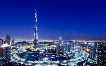ตึก Burj Khalifa ที่ ดูไบ ประเทศสหรัฐอาหรับเอมิเรตส์