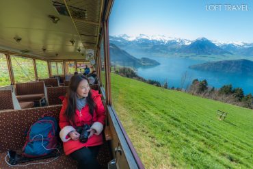 รถไฟไต่เขา ริกิ ประเทศสวิตเซอร์แลนด์ Rigi Kulm cogwheel railway, Switzerland