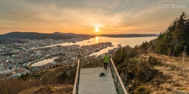 ยอดเขา Floyen เบอร์เกน ประเทศนอร์เวย์ Bergen, Norway