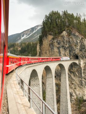 รถไฟเบอร์นิน่า เอ็กซ์เพรส BERNINA EXPRESS ประเทศสวิตเซอร์แลนด์ Switzerland Swiss สวิส