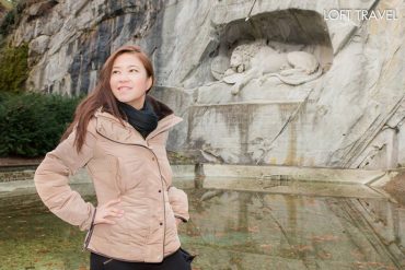 รูปสลักสิงโตหินบนหน้าผา สร้างขึ้นเพื่อเป็นเกียรติแก่ทหารรับจ้างชาวสวิส ลูเซิร์น ประเทศสวิตเซอร์แลนด์ Lucerne, Switzerland