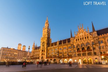 จัตุรัสมาเรียน มิวนิค ประเทศเยอรมนี เยอรมัน (marien platz) munich germany